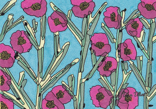 Notecard Pink Cosmos