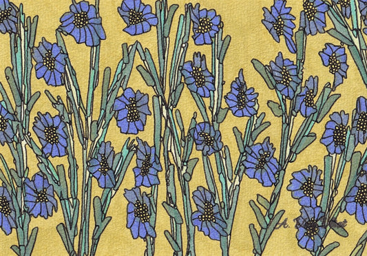 Notecard Blue Delphiniums
