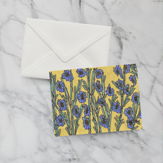 Notecard Blue Delphiniums