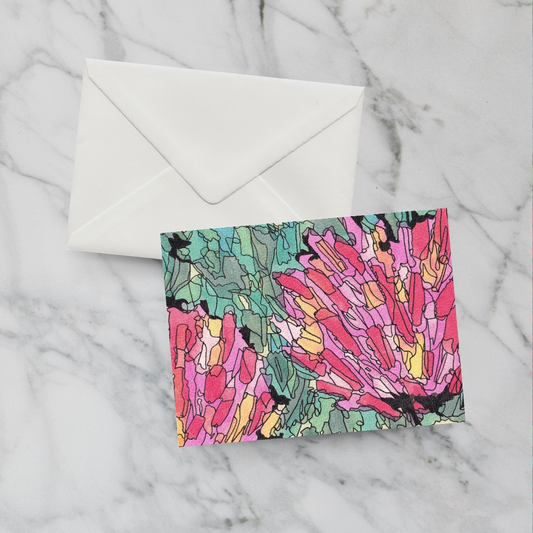 Notecard August Peony