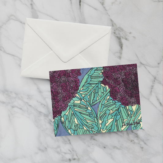 Notecard Double Hydrangea