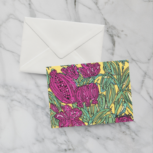 Notecard July Canterbury Bells