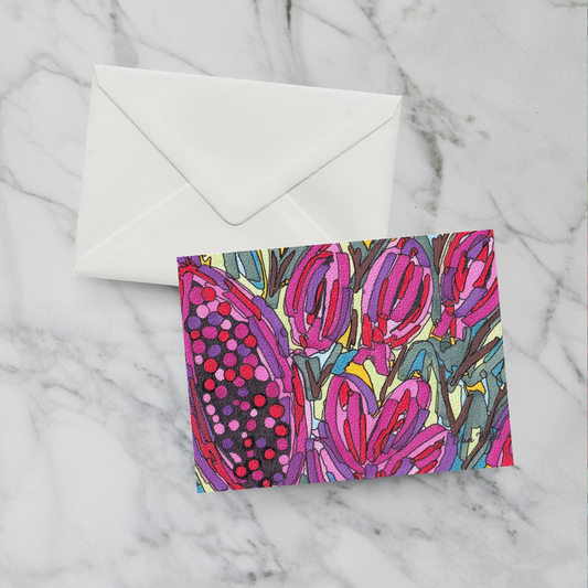 Notecard September Canterbury Bells