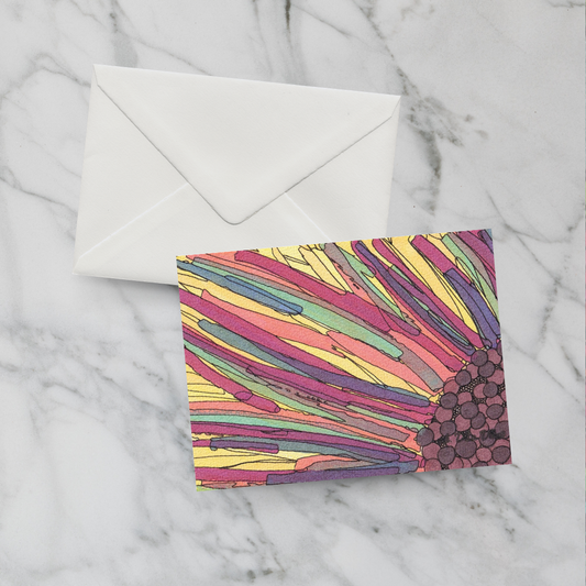 Notecard Sunflower at Sunset