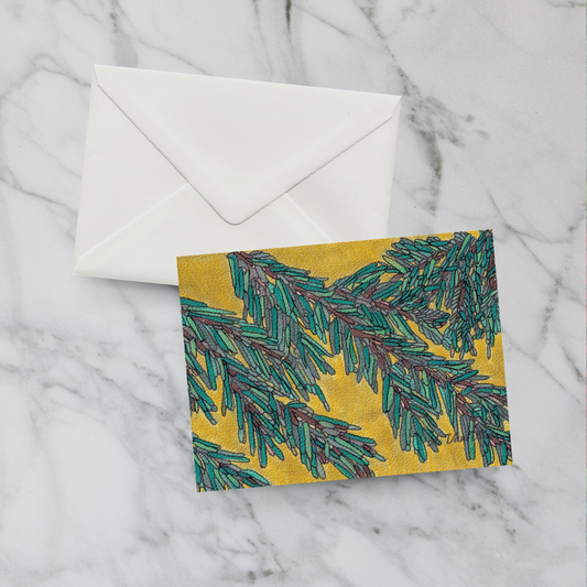 Notecard Warm Winter Pine